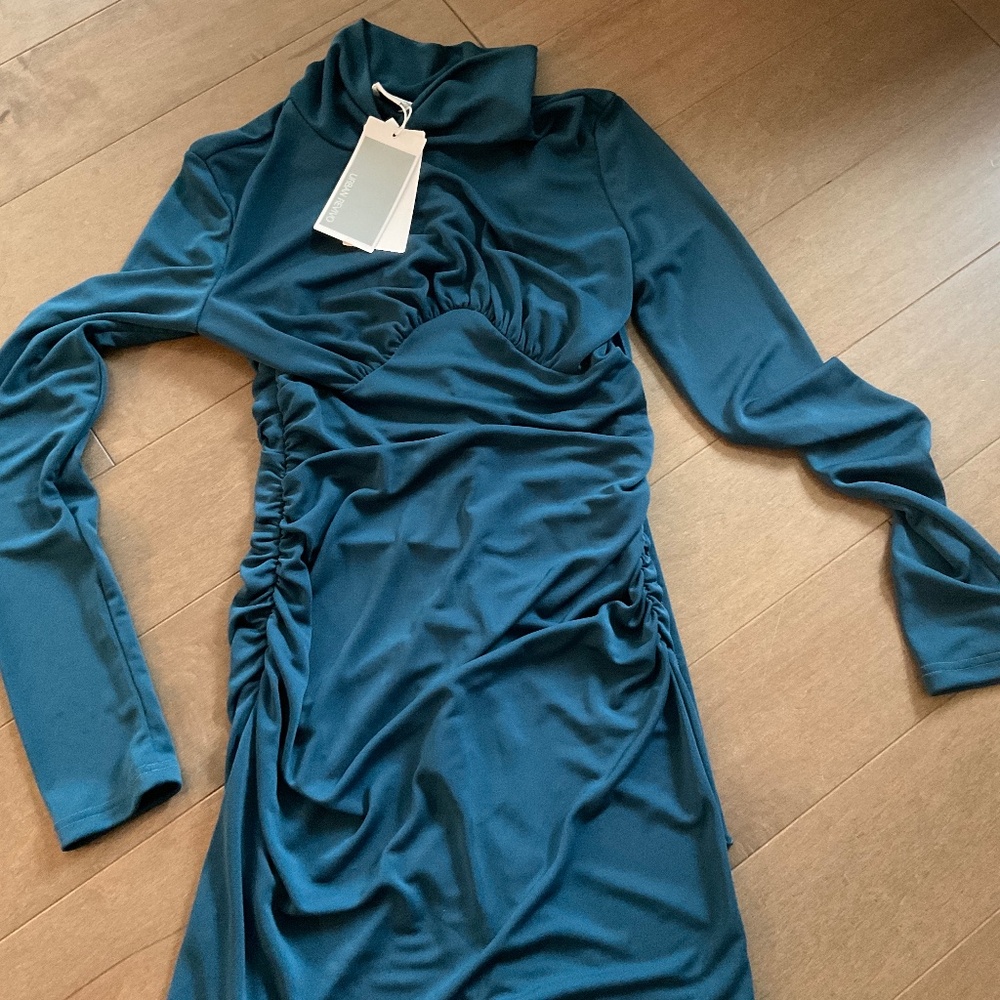 Cut Out Ruched Dress